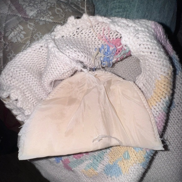 Vintage Max & Diane Floral Pastel Sweater with shoulder pads. Size S. - Picture 8 of 14